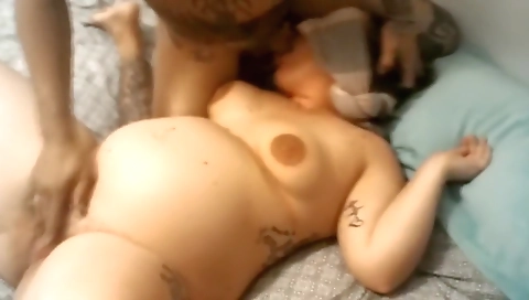 Filming my friend fucking my pregnant girlfriend